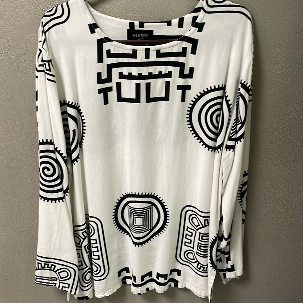 ASHRO tunic blouse long sleeve